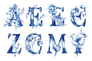 Abstract blue and white drawing of the word "art zone". Suitable for creative design projects