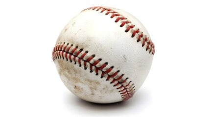  close-up Baseball On A White Background 