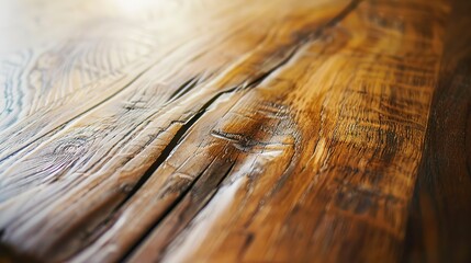 Close-up of restoring antique wood furniture, detailed sanding, clear wood grain 
