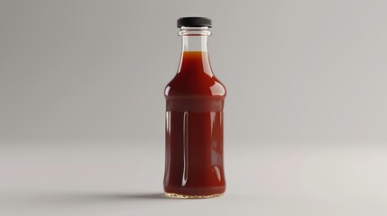 Barbecue Sauce Bottle royalty-free 3D images, white background