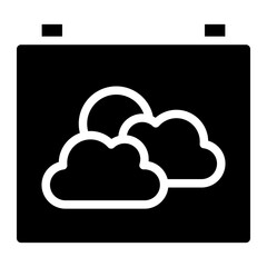 calendar with cloud icon
