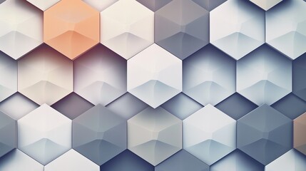 Clean and minimal pixel art featuring an abstract hexagon pattern, showcasing simplicity and geometric precision
