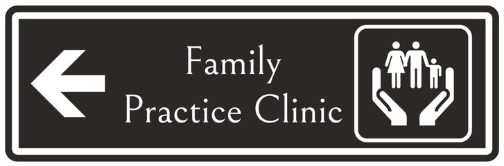 Family practical clinic sign