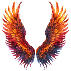 flame fire colored wings