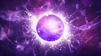 Cosmic Explosion in Purple