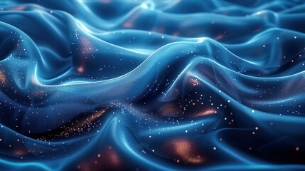 Blue Wavy Background Wallpaper