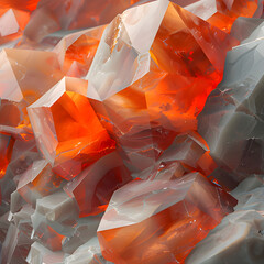 close up of a crystal mineral. Generative AI