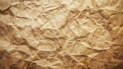 a crumpled piece of brown paper