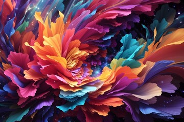 Naklejka premium abstract fractal background