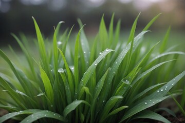 Obraz premium dew on grass