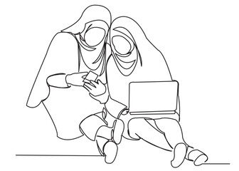 Muslim girls student