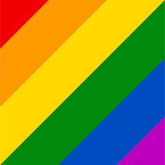 colorful background with stripes. Pride flag illustration. Lgbt community symbol in rainbow colors. Vector backdrop for your design.