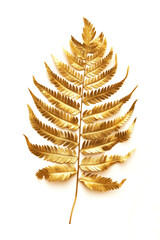 Gold fern leaf