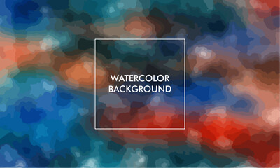 Watercolor Gradient mesh abstract blur texture background with colorful color, beauty color