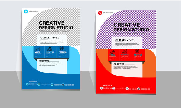 Corporate Business Flyer Template Design A4 2024