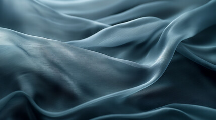 Obraz premium A closeup of a light blue silk fabric