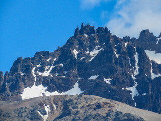 snow covered mountains