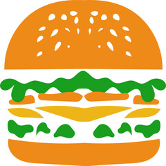 Burger logo design modern  concept.Burger logo for Bussines