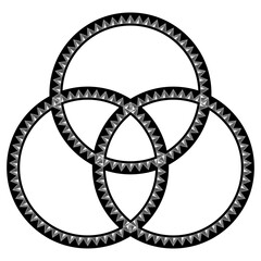 Naklejka premium Borromean rings 