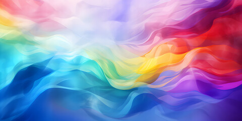Abstract colorful wave rainbow background illustration