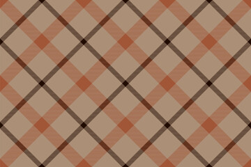 Tartan plaid background, diagonal check seamless pattern. Vector fabric texture for textile print, wrapping paper, gift card, wallpaper.