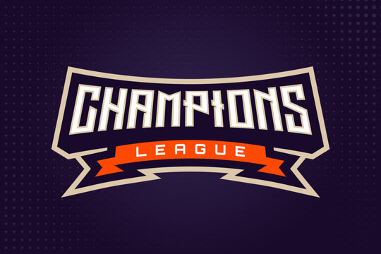 Champions League E-sports or Sports Logo for Tournament and Championship