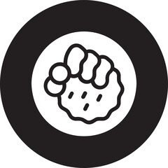 hainanese chicken rice glyph icon