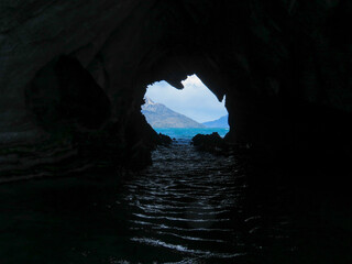 cave in the ocean