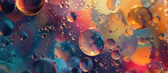 Abstract oil bubbles