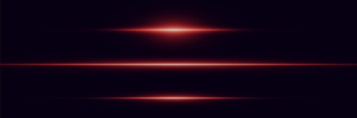 Red neon rays of light. A flash of magical line and glare.