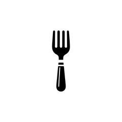 Fork flat vector icon. Simple solid symbol isolated on white background. Fork sign design template for web and mobile UI element