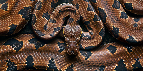 Obraz premium Sfondo per banner. Pelle di serpente.