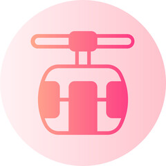 cable car gradient icon