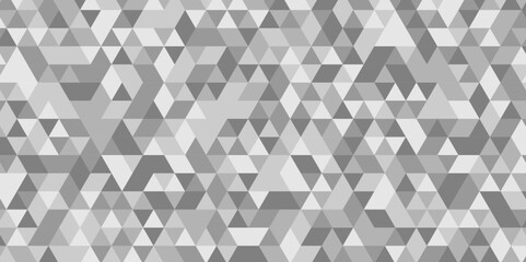 Seamless geometric pattern square shapes low polygon backdrop background. Abstract geometric wall tile and metal cube background triangle wallpaper. Gray and white polygonal background.