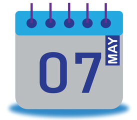 May Month Calendar Vector High Quality Editable