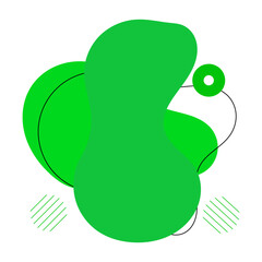 Fluid Element Dark Pastel Green