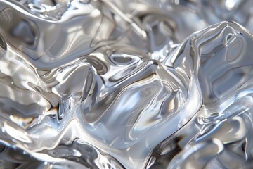 Liquid Silver Texture - Abstract Metallic Background for Creative Design