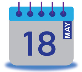 May Month Calendar Vector High Quality Editable