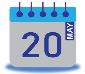 May Month Calendar Vector High Quality Editable