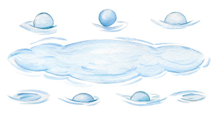 water watercolor background.