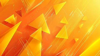 Abstract orange background with triangles. Can be used for advertising or presentation.