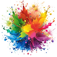 r happy holi lettering colorful message