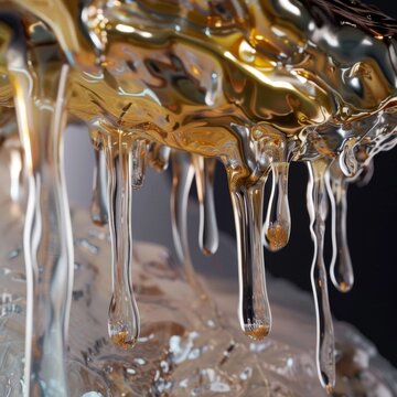 An otherworldly substance dripping like mercury, super realistic