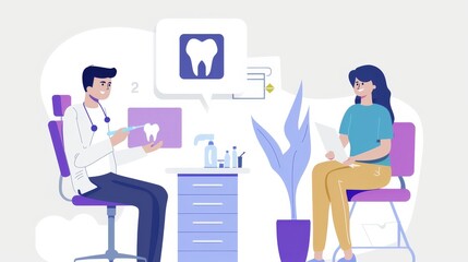 Dentists inspect equipment in the laboratory. Health and beauty care