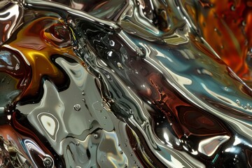 Abstract Colorful Oil and Water Mixture Textures for Backgrounds