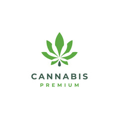 cannabis hemp logo vector for medical recreation business brand