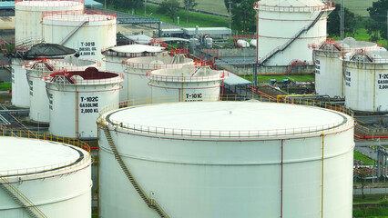 An aerial glimpse of the depot showcases rows of gleaming tanks, resembling a treasure trove of...