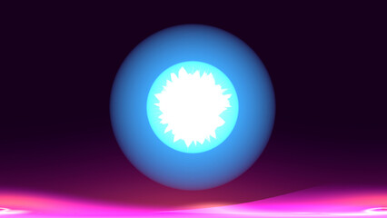 glowing sphere with light