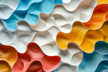 Colorful Abstract Wave Pattern for Modern Design Background