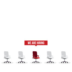 We are hiring , job vacancy concept